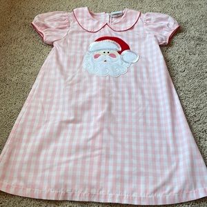 Delaney pink Santa dress